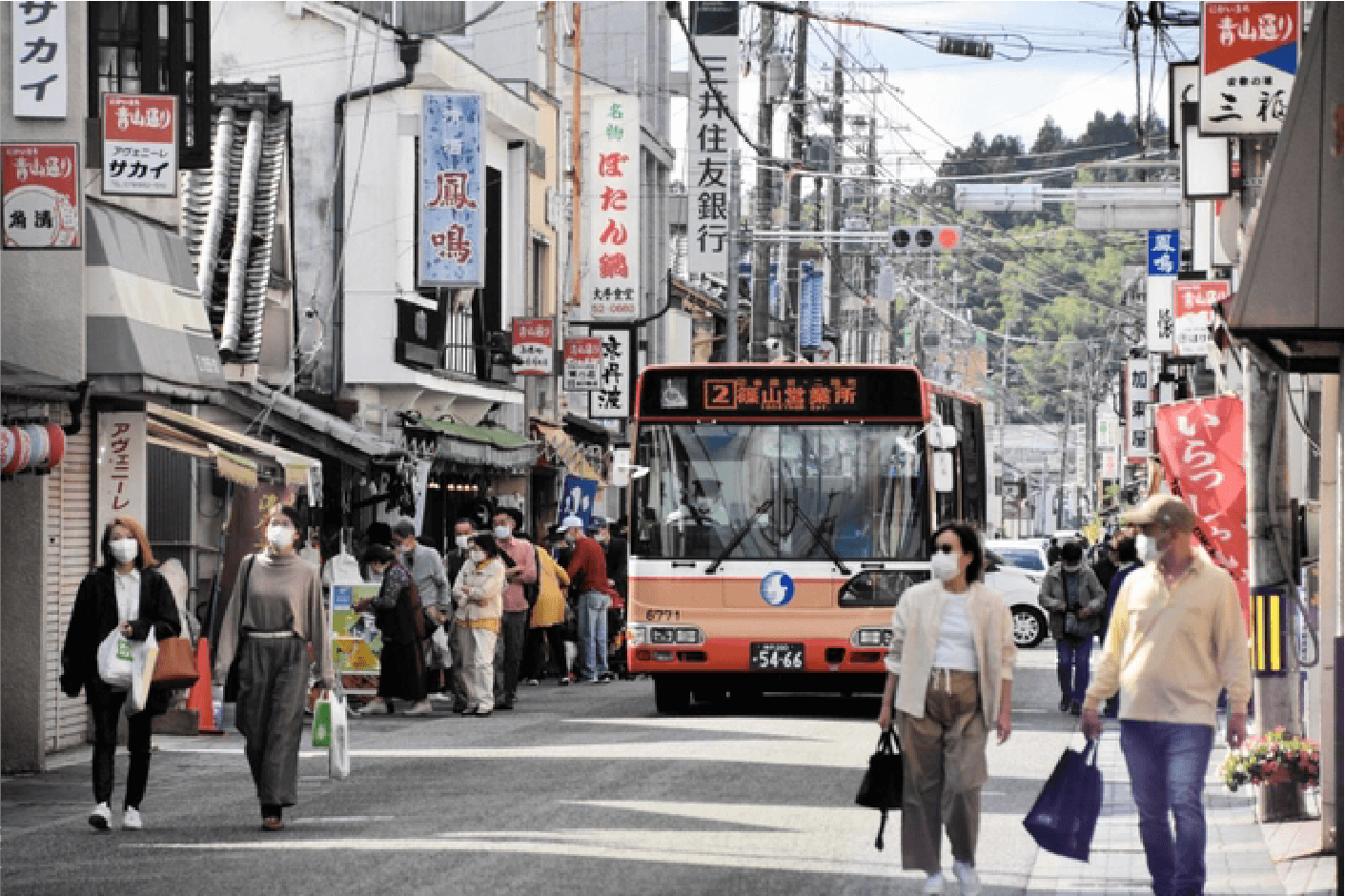 丹波篠山の城下町の街並み