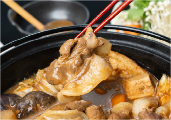 天然猪肉の上品な脂